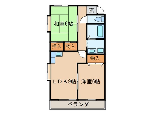 コンフォート２１の物件間取画像